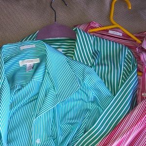 Chicos 3/4 sleeve button down blouses no iron